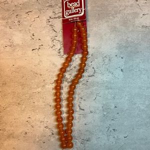 COPY - NWT Dyed Orange QuartziteRound 6mm Beads